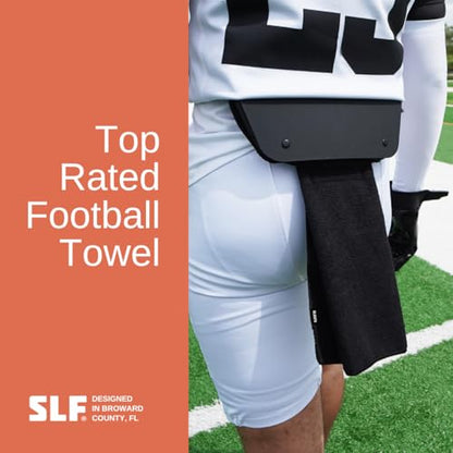 SLEEFS Basic Black Football Towel - color: Basic Black