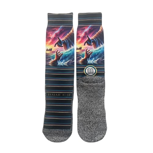 Men's – Christian Crew Socks for Men with Scripture | Moisture-Wicking | Easter Gift Idea - color: Do Not Fear