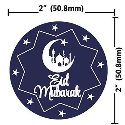 Top label Eid Mubarak Stickers for Goodie Bags,120 Pcs Eid Party Decorations&Eid Mubarak Party Supplies(2 Inch)
