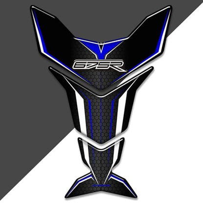 Motorcycle 3D Tank Pad Compatible with Triumph Street Triple Daytona 675 765R RS Stickers Gas Kit Knee Fish Bone Tank Pad Decals Fit for 675 765 R RS Stickers Decals Tank Protection Waterproof (A-15) - color: A-15