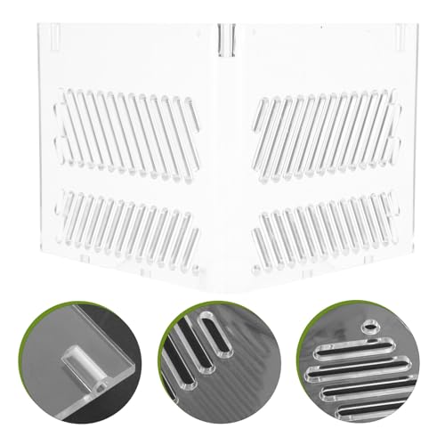 Fish Tank Partition Grid Board Acrylic Aquarium Isolation Pump Guards Single Layer Divider for Home Aquarium Filtration and Gravel Separation