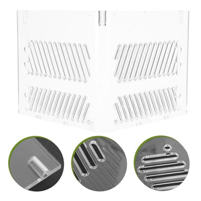 Fish Tank Partition Grid Board Acrylic Aquarium Isolation Pump Guards Single Layer Divider for Home Aquarium Filtration and Gravel Separation