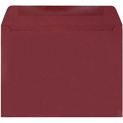 JAM PAPER 9 x 12 Booklet Premium Envelopes - Dark Red - 25/Pack - color: Dark Red, size: 25 per Pack