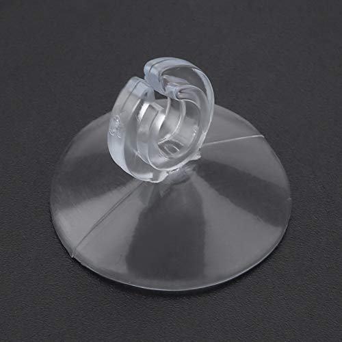 50pcs Aquarium Sucker Clips, Fish Tank Hose Holder Clamps, Ultra Strong Suction Cup Clips for Oxygen Pump Soft Pipe, Transparent Rubber Tube Holders for Aquarium Fish Tank Accessor