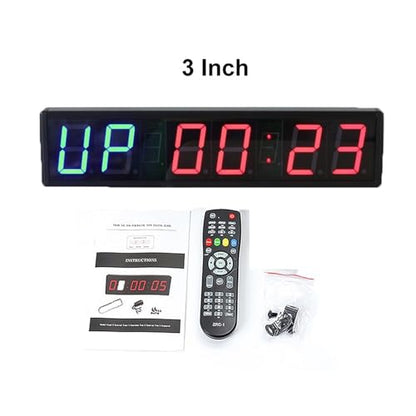 Race Timer, Sports Timer 3 Inch Aluminum Alloy Interval Gym Boxing Competition Training Timing Group Countdown Stopwatch - size: Blue