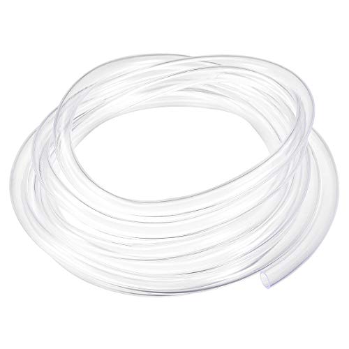 uxcell PVC Hose Tube, 8mm(0.31") ID x 10mm(0.39") OD 3 Meter 9.8ft Clear Vinyl Tubing, Plastic Flexible Water Pipe - size: 8x10mm