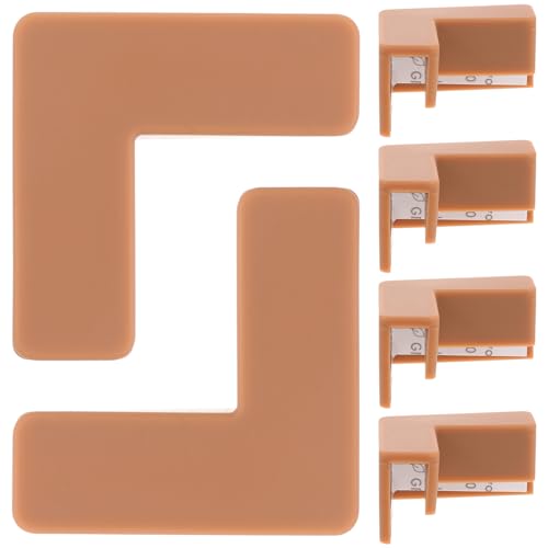 YARNOW Silicone Fish Tank Corner Guards and Furniture Corner Protectors for Safety, Soft Brown Medium Table Protection Guards, 6pcs Set for Aquarium and Pet Carrier Edge Bumpers