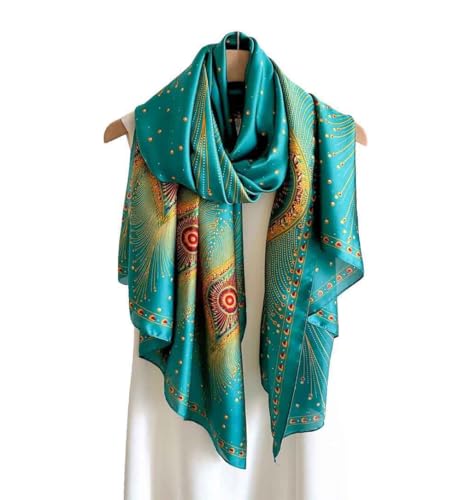 Xyueanlo Scarfs for Women Lightweight Scarves Fashion Print Floral Pattern Head Scarf Wraps Shawls - color: Yellow Green
