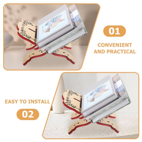 Quran Stand Holder Craftsmanship Multi-Functional Book Stand for Islamic Books Prayer Texts and Music Scores for Home Reading and Learning