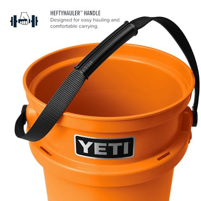 YETI Loadout 5-Gallon Bucket, Impact Resistant Fishing/Utility Bucket - color: King Crab