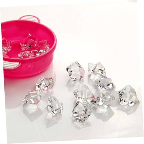Happyyami 1set Creative Fish Tank Gravel Crystal Stones White Decorative Ornaments for Aquariums Flower Pots Landscape Decor Approx
