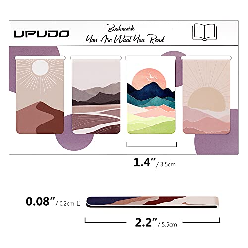 12 Pack Magnetic Bookmark, Book Marker Clip for Teachers, Students, Book Lovers, Printing on 2 Side - color: Style E