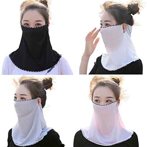 Mountaineering Ice Silk Scarf Headband Hiking Cycling for Sun for Protection Neckerchief Cover Breathable S Men Ice Silk