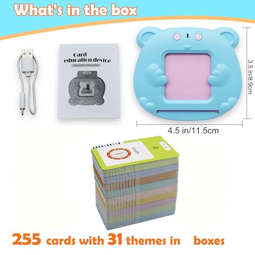 Mayaphilos 510 Sight Words Chinese and English Talking Flash Cards, Early Education Card, Learn Mandarin for Kids, Learning Cards for Toddlers Birthday Gifts - size: 510 Words Chinese and English