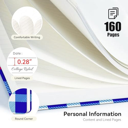 Lined Spiral Journal Notebook, A5 College Ruled Spiral Notebook for Women, Hardcover with Elegant Design for Work and Note-Taking, 5.5 * 8.25 inch, Back & Body Hurts - color: Back