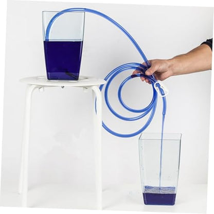 Manual Suction Hose Set for Vehicle and Aquarium, Useful Siphon Pump with Guide Oil Tube for Water and Fuel Transfer, Handheld Liquid Transfer Hose for Car and Home Use