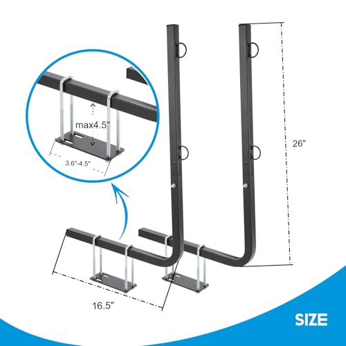 RV Bumper Tote Tank Holder with Anti-Slip Pads & Full Kit - Fits 4" & 4.5" Bumpers, Universal for 15-36 Gallon Tanks, Heavy-Duty Mount for RVs Without Ladder