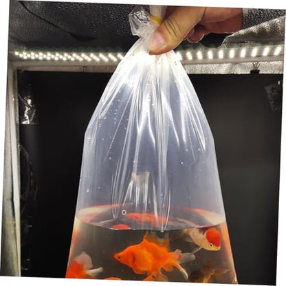 PRETYZOOM 50Pcs Leak Ornamental Fish Packing Bags Heavy Duty Fish Transport Bags for Safe Shipping Stable Material for Live Fish Shrimp Storage