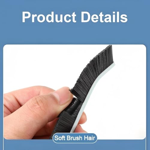 Crevice Cleaning Brushes, Cleaner Scrub Brush Tool for Hard to Reach Tight Space, Cleaning Supplies for Shower, Bathroom, Kitchen, Toilet, Window