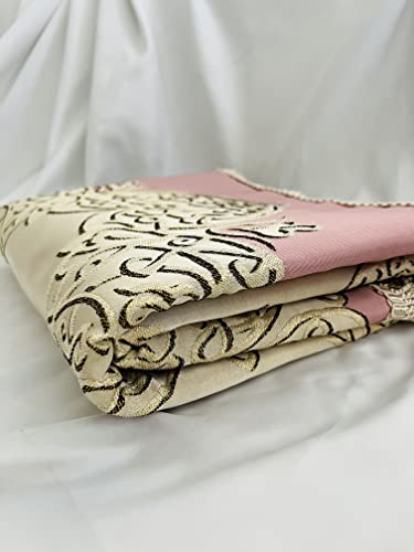 Muslim Prayer Rug | Special Design Praying Rug | Luxury with Sponge & Lined Prayer Mat I Sajjada | Premium Islamic Prayer Mat | Janamaz | Great Ramadan Gifts for Muslim Men and Women Gift (Pink, Rug) - color: Pink