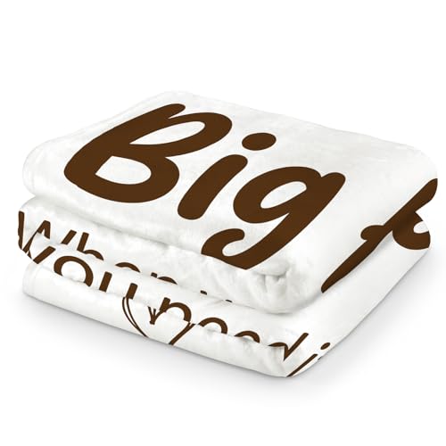 Big Hug Throw Blanket, Inspirational Comforting Sympathy Blanket, Soft Cozy Feel Better Gift Blanket for Couch, Bed, All-Season Use, 60 x 80 Inch - color: Big Hug, size: 60*80IN