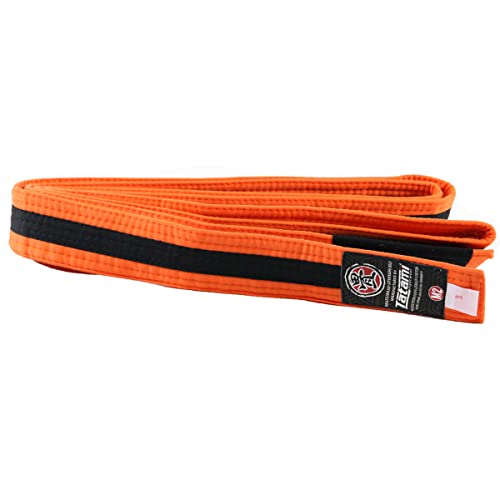 Tatami Fightwear Kid's IBJJF Rank Belt - Green - color: Orange/Black, size: M2