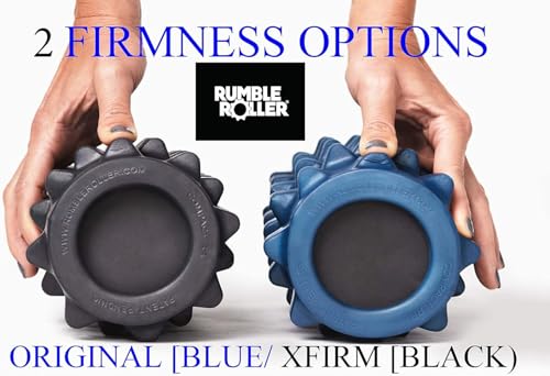 RumbleRoller Extra Firm Foam Roller Deep Tissue Massage Roller for Muscle Recovery (31 Inches Full Size) - size: Extra Firm, 31x6 Black