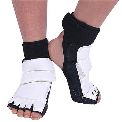 Taekwondo Foot Protector Double Fixation Elastic Cloth Surrounding Design for Kids - size: X-Small