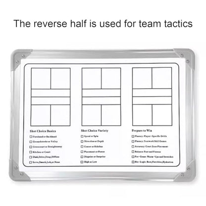 Magnetic Pickleball Coaching Board, Double-Sided Dry Erase Whiteboard, with Storage Bag, Easy to Write and Erase