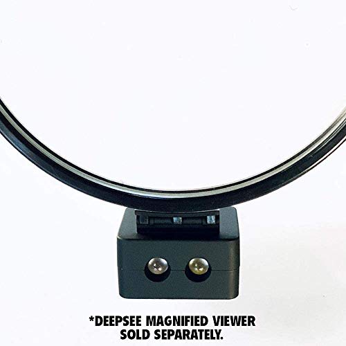 Flipper DeepSee MAGNIFIED Viewer Fish Tank Aquarium Rechargeable LED Spotlights with Dual LED and USB Recharging Cord