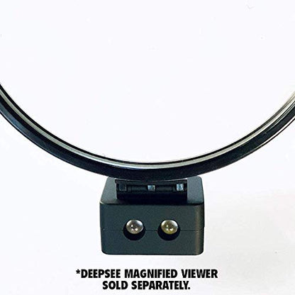 Flipper DeepSee MAGNIFIED Viewer Fish Tank Aquarium Rechargeable LED Spotlights with Dual LED and USB Recharging Cord