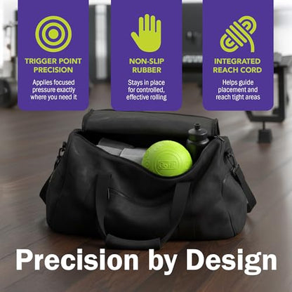GoFit 5 Inch Massage Ball - Muscle Pain Management, Green - size: 5-Inch