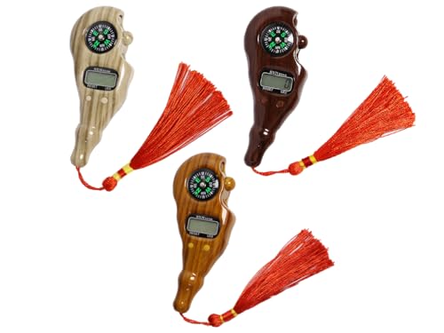 Anlising 3PCS Digital Beads Counter, Buddha Beads Counter, Prayer Beads Counter, Digital Finger Counter, Digital-Tasbih Counter with Compass and Light, for Meditation, Relaxation, Muslim Prayer