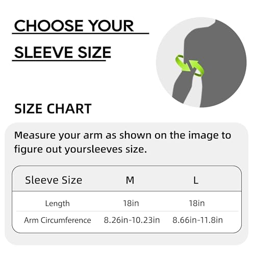 Schwer Ultra-Thin ANSI A6 Cut Resistant Arm Sleeves, 21 Gauge Comfortable and Breathable Protective Sleeves, Arm Protectors for Thin Skin and Bruising, Work, Gardening, Farming, Outdoors, L - size: 18in-L