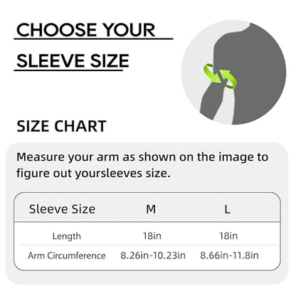 Schwer Ultra-Thin ANSI A6 Cut Resistant Arm Sleeves, 21 Gauge Comfortable and Breathable Protective Sleeves, Arm Protectors for Thin Skin and Bruising, Work, Gardening, Farming, Outdoors, L - size: 18in-L
