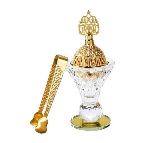 Glass Incense Burner Set Arabian Incense Holder Ornament Wedding Gift Creative Home Decor Home Fragrance for Party Study Room - style: Style B