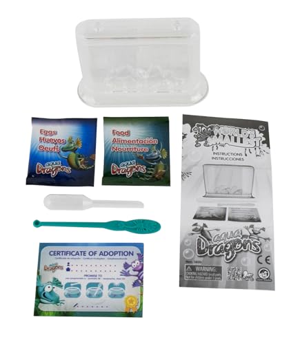 World’s Smallest Aqua Dragons, Live Aquatic Pets Hatch & Grow Miniature Science Kit for Ages 6 and up
