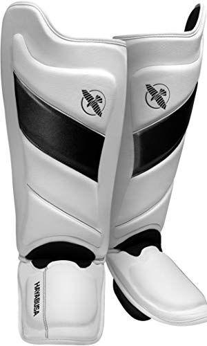 Hayabusa T3 Striking Shinguards - color: White/Black, size: Small
