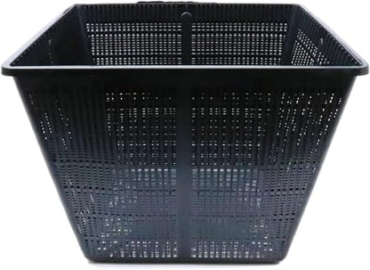 Pond H2o Square Plastic Mesh Plant Baskets for Large Aquatic Pond Plants, Planter Box Root Control Pots for Water Gardens, Aquaponics, Hydroponics 13 Inch (34cm) Wide, Value Pack of Three (3)