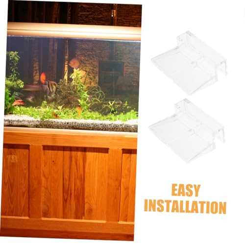 BESPORTBLE 12pcs Acrylic Aquarium Cover Clip Fish Tank Glass Lid Support Holder for Rimless Aquariums Easy Installation Design for Thickness