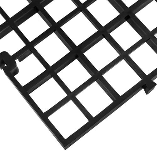 30cm x 15cm Plastic Grate Plastic Grid Panel Divider Tray Egg Crate Blind Aquarium Tank Bottom Isolation Device 2pcs