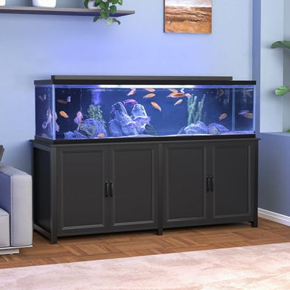 GDLF 180-200 Gallon Large Fish Tank Stand, Aquarium Stand with 72"*24" Tabletop Fits 125/150/180/200 Volumns Aquariums,2200LBS Capacity Heavy Duty - size: 180-200 Gallon