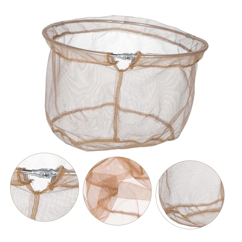 Totority Detachable Head Round Fishing Net with Stainless Steel Frame Folding Landing Net for Recreational Fishing Lightweight Corrosion-Resistant Fish Catching Equipment for Fish