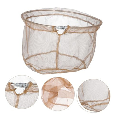 Totority Detachable Head Round Fishing Net with Stainless Steel Frame Folding Landing Net for Recreational Fishing Lightweight Corrosion-Resistant Fish Catching Equipment for Fish
