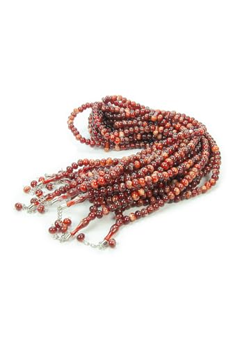 ihvan online, Tasbih Prayer Beads 99, Pack of 10, Muslim Prayer Bead, Islamic Rosary Bead, Dhikr, Tasbeeh Bulk, Misbaha, Masbaha, Tespih, Islamic Gift for Ramadan & Mawlid & Hajj Umrah - color: Brown