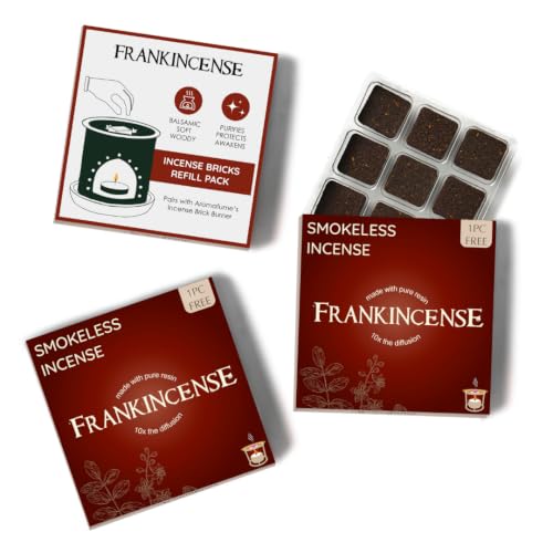 Frankincense Incense Bricks Refill Pack from Somaliland, 3x9, Aromafume - color: Frankincense (Pack of 3)