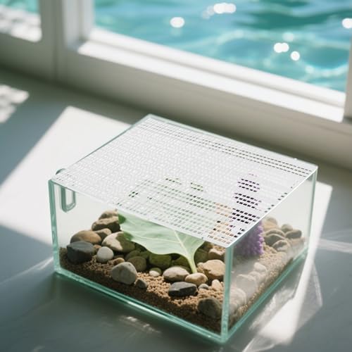 Abaodam 10pcs Plastic Egg Crate Divider Panel 30x15cm Aquarium Grid Mesh Bottom Filter Board for Fish Tank Separation and Breeding Isolation