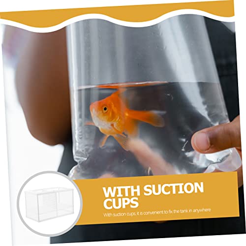 Fish Tank Isolation Box Multifunctional Hatchery for Betta and Guppy Cups Easy to Clean for Fish Acclimation and Isolation