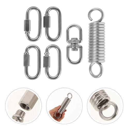Abaodam 1set Heavy Duty Hammock Chair Hanging Kit Spring Set Suspension Tool for Porch Swing Chair and Versatile Outdoor Use