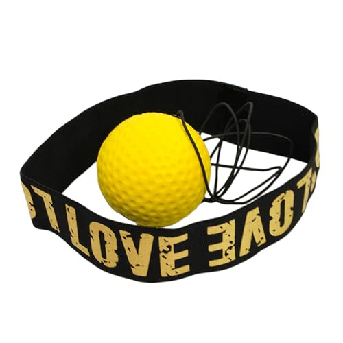 harayaa Boxing Reflex Ball Hand Eye Coordination with Elastic PU Ball Headband Punching Fitness Equipment for Reaction Speed Suitable for Home Workout